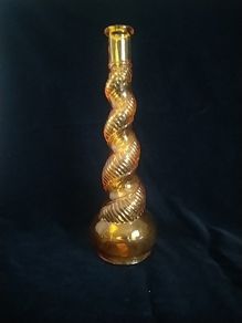 vintage glass bottle, empoli, Genie bottle