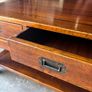 Military style Walnut Coffee Table Image 7