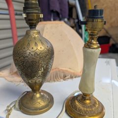 2 x Brass Lamp