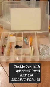 Fishing Tackle Box With Baits