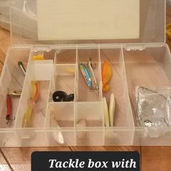 Fishing Tackle Box With Baits
