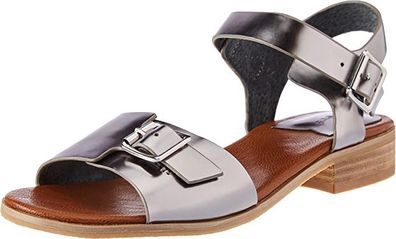 KICKERS women's BUCIDI sandal, silver color, 37 EU , 4 UK