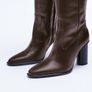 Zara Leather Over The Knee Boots Image 7