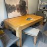 Solid wood country kitchen style table Image 2