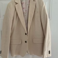 Boys cream linen Blazer