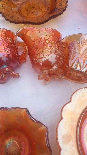 A Selection Of Vintage Carnival Glass