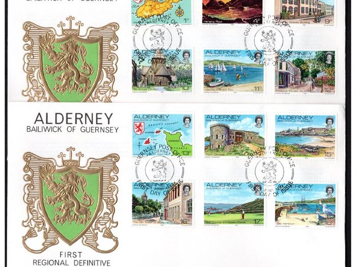 1983 Alderney Island Scenes Definitive Stamps First Day Cover (FDC)