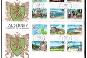 1983 Alderney Island Scenes Definitive Stamps First Day Cover (FDC)