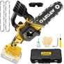 Mini Chainsaw Cordless 8 inch Compatible with Dewalt 18V 20V Battery, Brushless Auto Oiler, Portable Handheld Small Electric Chainsaw with Chain for Wood Cutting (No Battery) Image 6