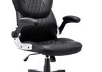 Black Chair with Adjustable Height and Lumbar Support for Teenagers Adults