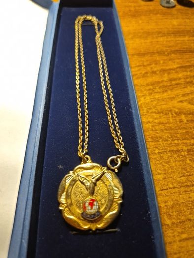 Vintage R.A.F.A. Medallion Necklace Royal Air Force Association