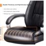 Executive Office Chair, Faux Leather Large Seat Computer Desk Chair, Ergonomic Design Adjustable Seat Height, Synchro Tilt Mechanism Image 5