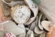 Bag of broken crockery
