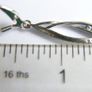 Vintage Sterling Silver 925 Earrings Hanging Drop Genuine Zirconia 2,5g Image 8