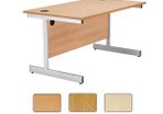 New 1400 x 800mm Straight Office Desk with Cantilever Legs