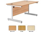 New 1400 x 800mm Straight Office Desk with Cantilever Legs