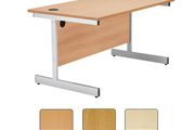 New 1400 x 800mm Straight Office Desk with Cantilever Legs