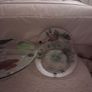 Cake stand and 4 side plates vintage Image 2