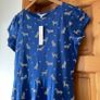Red Herring dog lover blue mix light dress size 10 Image 2