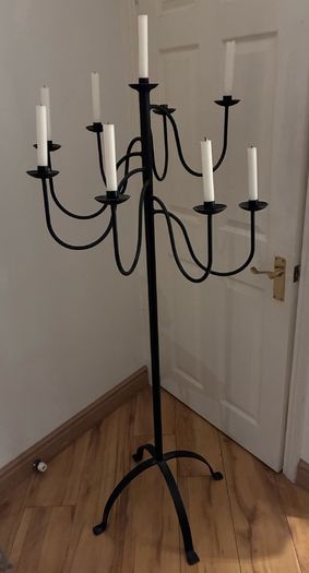 Wrought iron candelabra