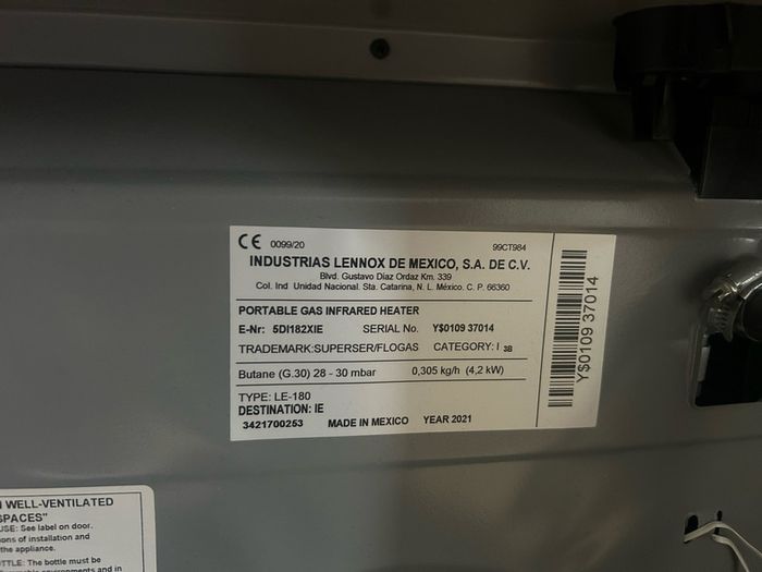 gas heater