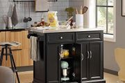 Kitchen Island Kitchen trolley with expandable work surface  Kitchen Cabinet
