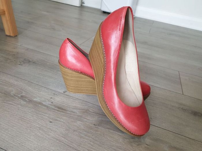 Vagabond Leather Wedges Size Uk 7 ( Eu 40)