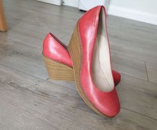 Vagabond Leather Wedges Size Uk 7 ( Eu 40)