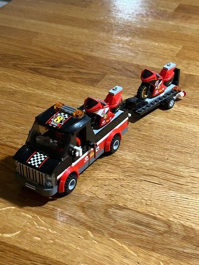 Lego City race bike transporter