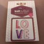 valentines LOVE mini Cross stitch kit Image 2