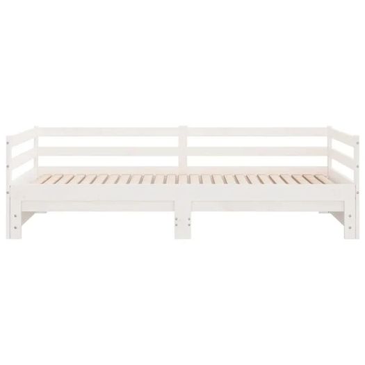 Pull-out Day Bed without Mattress White 2x 90x200 cm