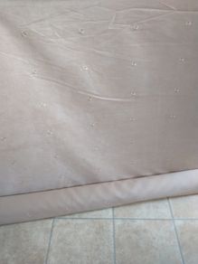 16:7 meters of beige curtain material plus lining
