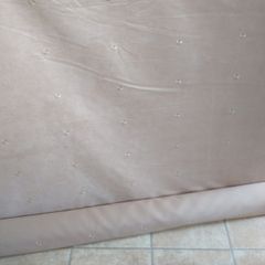 16:7 meters of beige curtain material plus lining