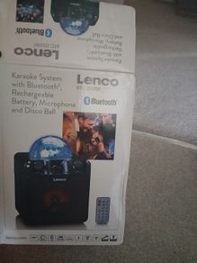 Karoake Bluetooth system with disco light