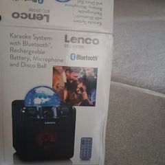 Karoake Bluetooth system with disco light