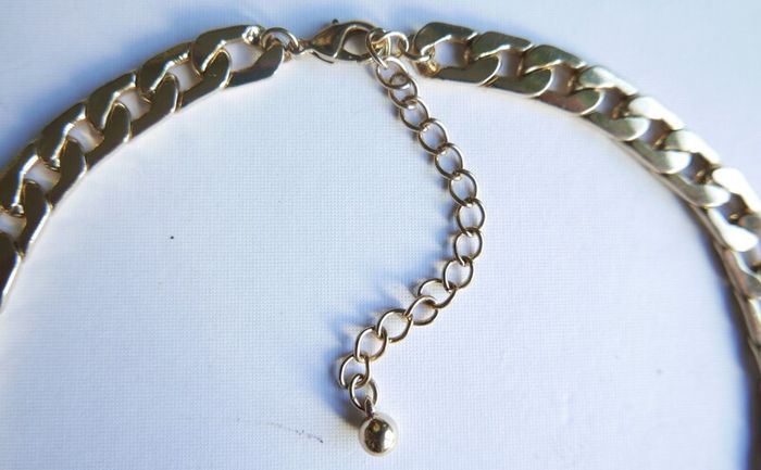 Vintage thick and heavy Yellow Gold Plated Figaro Men's Chain 19,5"