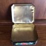 Vintage Pretty Black floral Tin M&S 1985 Image 3