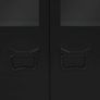 Sideboard Metal Industrial Style 120x35x70 cm Black Image 3