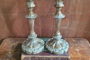 Antique pair of candlesticks
