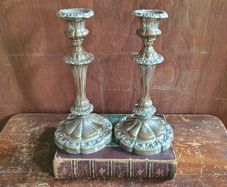 Antique pair of candlesticks