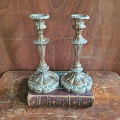Antique pair of candlesticks