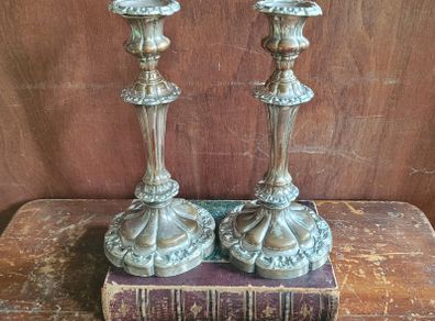 Antique pair of candlesticks
