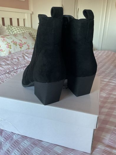 ankle boots black western inspired ankle boot size 40