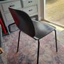 Black IKEA kitchen chairs x 6 Image 4