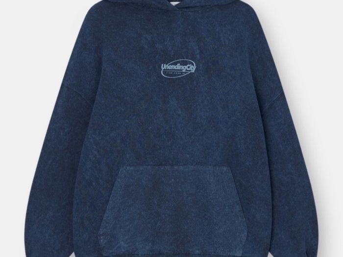 Pull & Bear print hoodie new