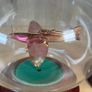 Vintage Northumbrian Glass Tiger Moth and Spitfire Glass Plane Ornament Image 2