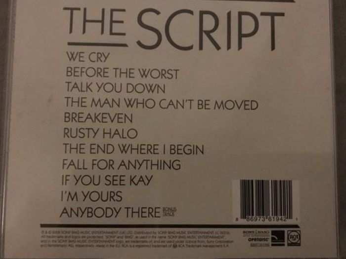 The Script      CD