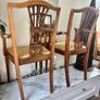 Pair of Vintage Hepplewhite-Style Carver Chairs Image 7