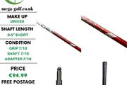 Project X Denali Red 5.5 50g Regular Driver Shaft / Titleist 2nd Gen