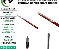 Project X Denali Red 5.5 50g Regular Driver Shaft / Titleist 2nd Gen